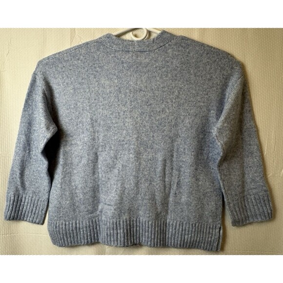 Ella Moss Womens Size Large Blue Relaxed Boyfriend Button Front Cardigan Lrg. L - Picture 4 of 10